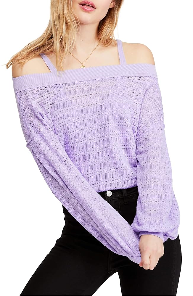 トップス maison celon off shoulder sweat Womes Casual Cold Shoulder Sweater 2025 Spring Fall Long